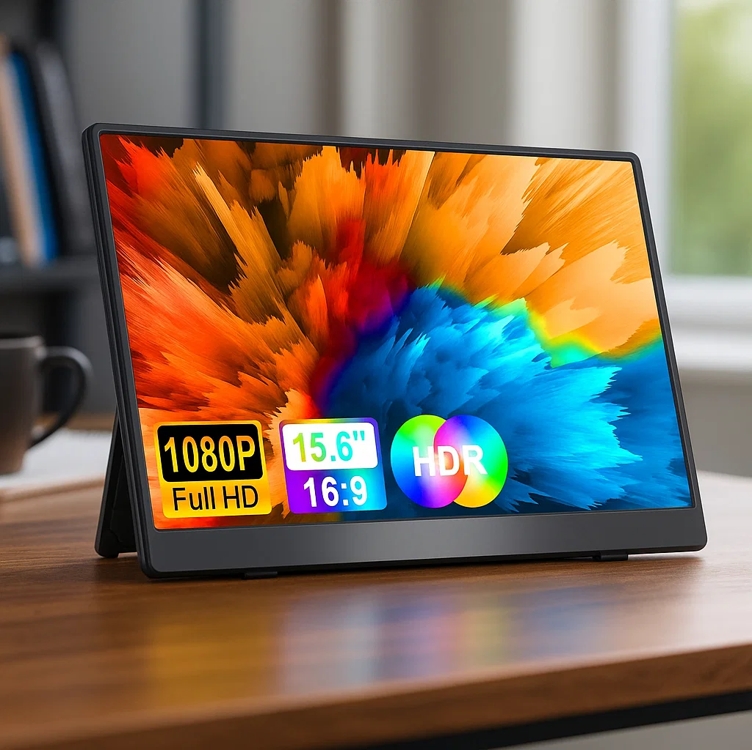 Monitor Portátil Fhd De 15,6 Polegadas, Tela Ips 1920x1080p, Hdr, Luz Azul Baixa, Monitor Ultra Fino Para Laptop Com Suporte, Para Pc, Mac, Smartphone, Xbox, Ps5 - Conectividade Usb C E Hdmi Monitor Portátil Fhd De 15,6 Polegadas, Tela Ips 1920x1080p, Hdr, Luz Azul Baixa, Monitor Ultra Fino Para Laptop Com Suporte, Para Pc, Mac, Smartphone, Xbox, Ps5 - Conectividade Usb C E Hdmi