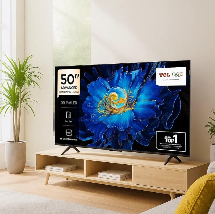 Smart TV 50" TCL C6KS 4K QD-Mini LED com Sistema Operacional Google TV, Dolby Vision, Atmos, HDR10+, ALLM, HDMI 2.1 e Comando de voz Smart TV 50" TCL C6KS 4K QD-Mini LED com Sistema Operacional Google TV, Dolby Vision, Atmos, HDR10+, ALLM, HDMI 2.1 e Comando de voz