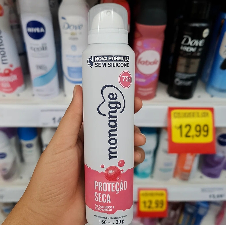 Monange Desodorante Aerossol Antitranspirante Feminino Proteção Seca 150Ml Monange Desodorante Aerossol Antitranspirante Feminino Proteção Seca 150Ml