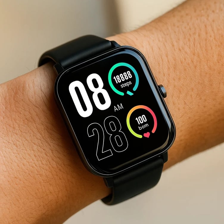 Relógio Smartwatch Qcy Watch Gtc S1 Bluetooth 5.0 Ipx8 Cor da pulseira Preto Relógio Smartwatch Qcy Watch Gtc S1 Bluetooth 5.0 Ipx8 Cor da pulseira Preto
