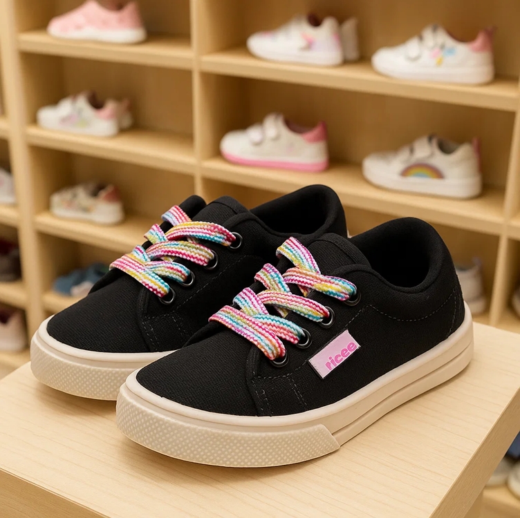 Tênis Infantil Tricae Liso Preto Tênis Infantil Tricae Liso Preto