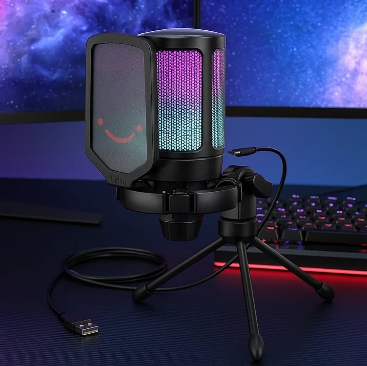 Fifine Microfone Usb Para Jogos Para Ps5 Pc