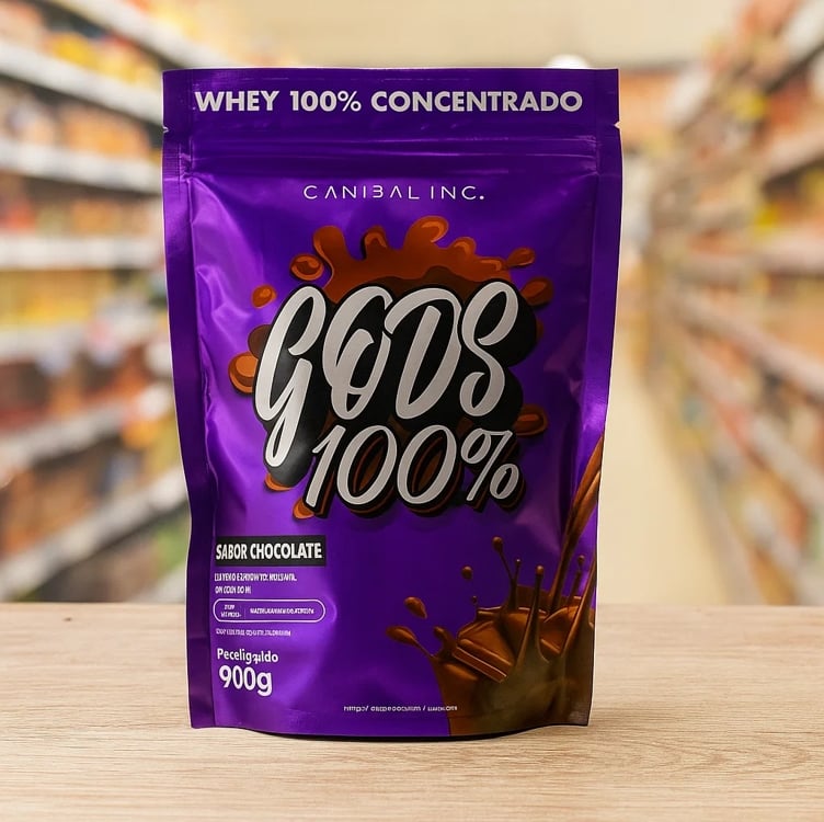 Gods 100% - 900g Refil Chocolate - Canibal Gods 100% - 900g Refil Chocolate - Canibal
