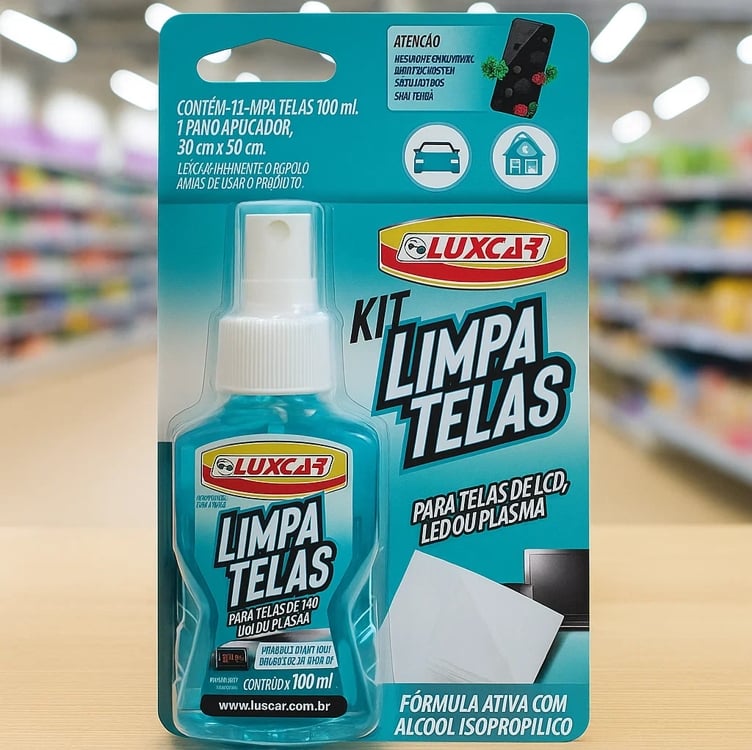 Kit Limpa Telas Luxcar 100 Ml Kit Limpa Telas Luxcar 100 Ml