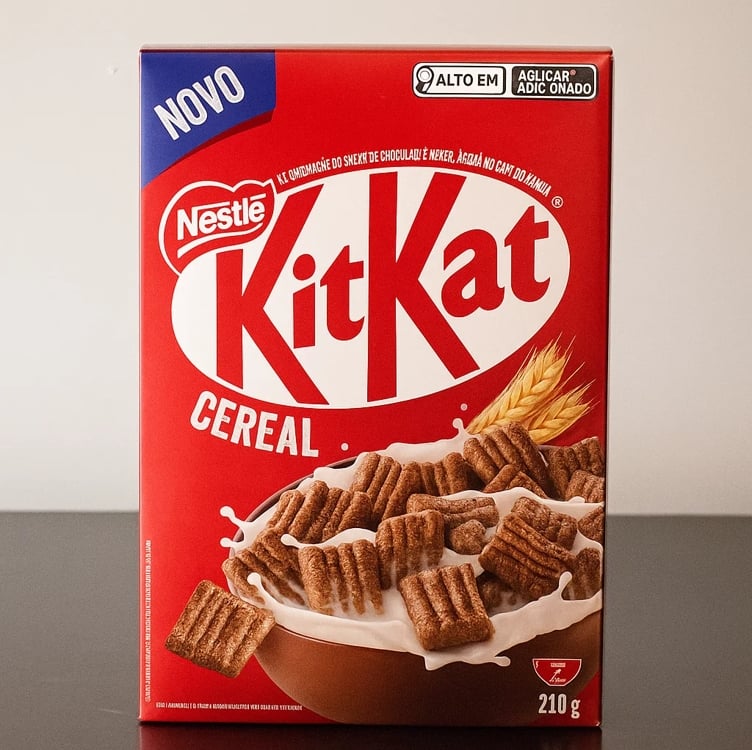 Cereal Matinal Chocolate Kitkat Caixa 210g Cereal Matinal Chocolate Kitkat Caixa 210g