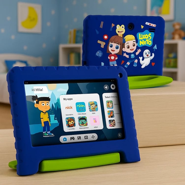 Tablet Nb423 Luccas Neto 4gb 64gb Tela 7'' Multilaser Tablet Nb423 Luccas Neto 4gb 64gb Tela 7'' Multilaser