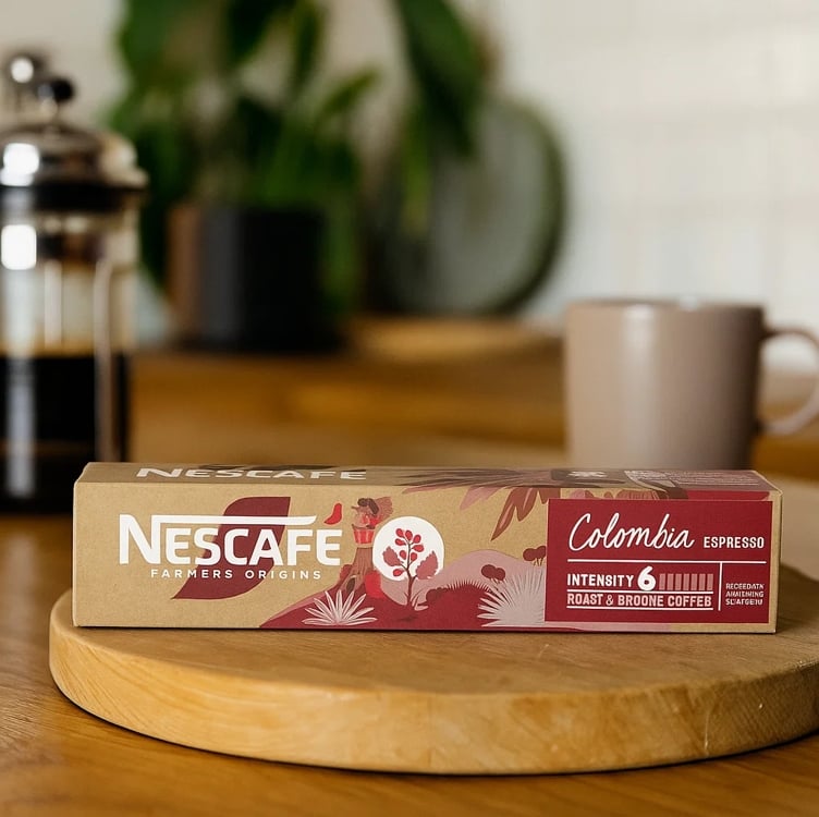 Café em Cápsula Compatível com Nespresso Nescafé Farmers Origins Colombia 10 Cápsulas Café em Cápsula Compatível com Nespresso Nescafé Farmers Origins Colombia 10 Cápsulas