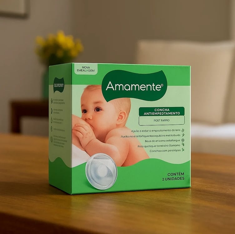 Amamente Concha Antiempedramento - Base Flexível (pós-parto) Amamente Pacote De 2 Amamente Concha Antiempedramento - Base Flexível (pós-parto) Amamente Pacote De 2