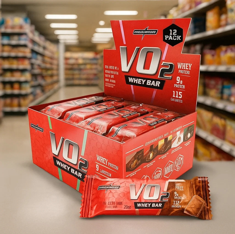 Vo2 Protein Bar Chocolate - 12un Vo2 Protein Bar Chocolate - 12un