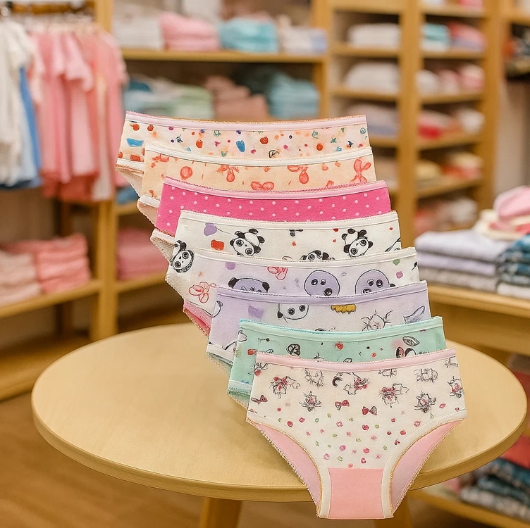 Kit 12 Calcinhas Infantil Menina Algodão Atacado Promoção Kit 12 Calcinhas Infantil Menina Algodão Atacado Promoção