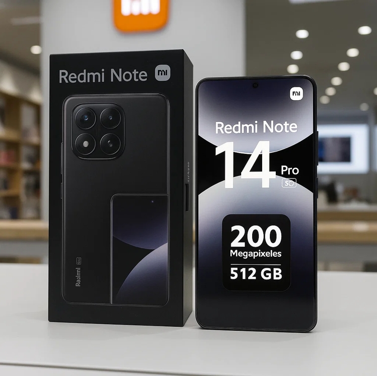 Smartphone Xiaomi Redmi Note 14 Pro 5G Midnight Black (Preto) 12GB