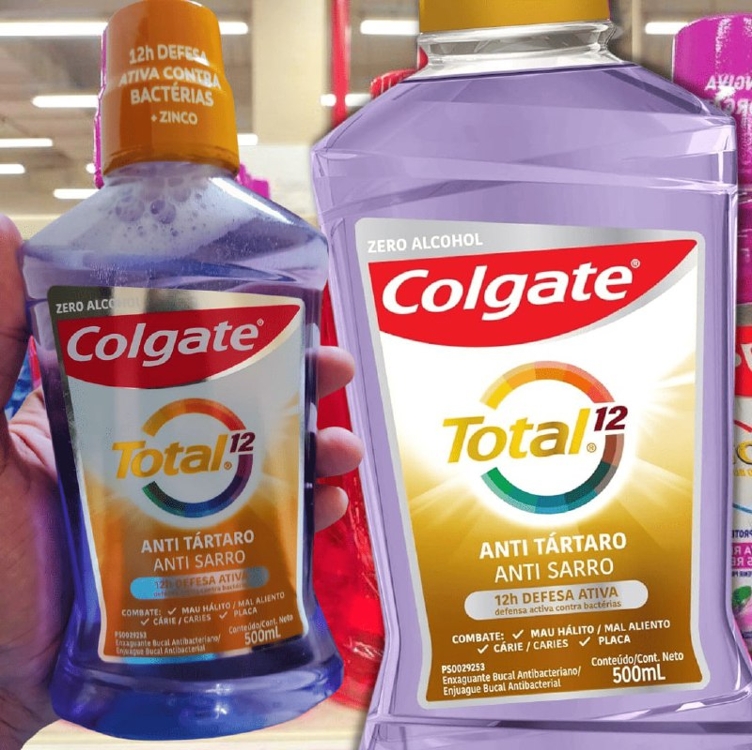 Colgate Enxaguante Bucal Total 12 Anti Tartar 500Ml Colgate Enxaguante Bucal Total 12 Anti Tartar 500Ml