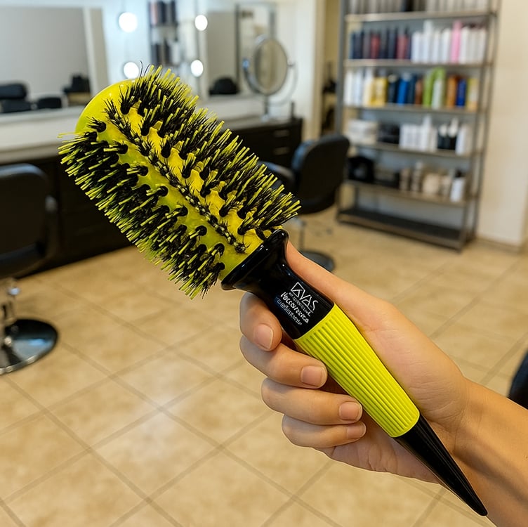 Escova de Cabelo Profissional CMS 3005 S, Escovas Evas, CMS3005S, Amarelo Escova de Cabelo Profissional CMS 3005 S, Escovas Evas, CMS3005S, Amarelo