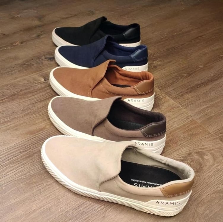 Tênis Slip On Aramis Daily Slip Canvas Preto Tênis Slip On Aramis Daily Slip Canvas Preto