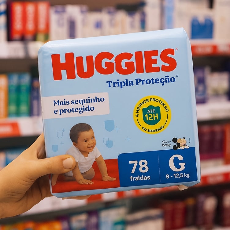Huggies Tripla Proteção fralda g 78 unidades Huggies Tripla Proteção fralda g 78 unidades