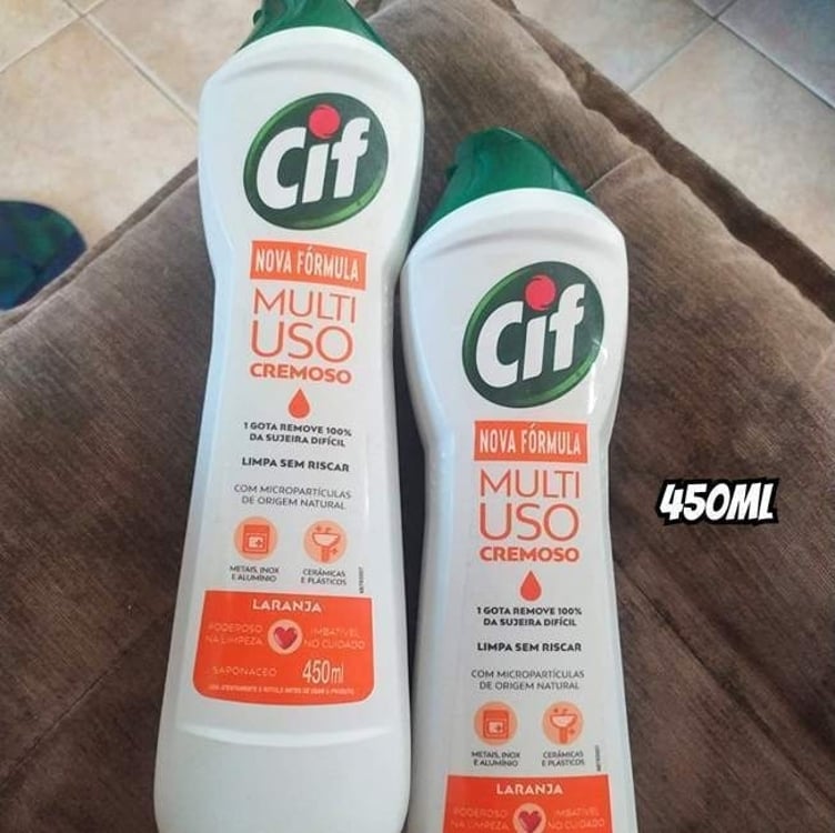 Higienizador Cremoso CIF Laranja Limpeza Milagrosa Laranja Para Casa 450ml Higienizador Cremoso CIF Laranja Limpeza Milagrosa Laranja Para Casa 450ml