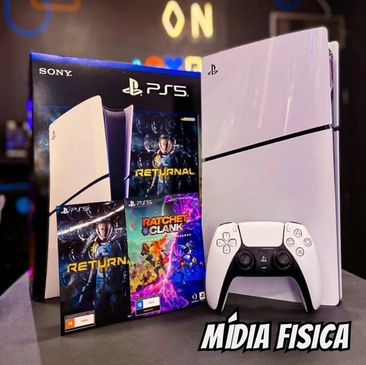 PlayStation 5 Slim 2024 1TB 1 Controle Branco Sony PlayStation 5 Slim 2024 1TB 1 Controle Branco Sony