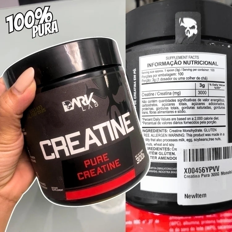 Creatina 100% Pura Monoidratada 300g Dark Lab Creatina 100% Pura Monoidratada 300g Dark Lab