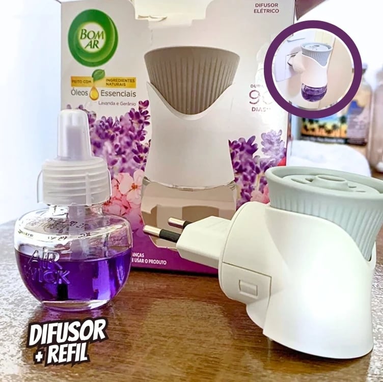 Air Wick Difusor Elétrico Bom Ar Lavanda E Gerânio Aparelho + Refil 16Ml Air Wick Difusor Elétrico Bom Ar Lavanda E Gerânio Aparelho + Refil 16Ml