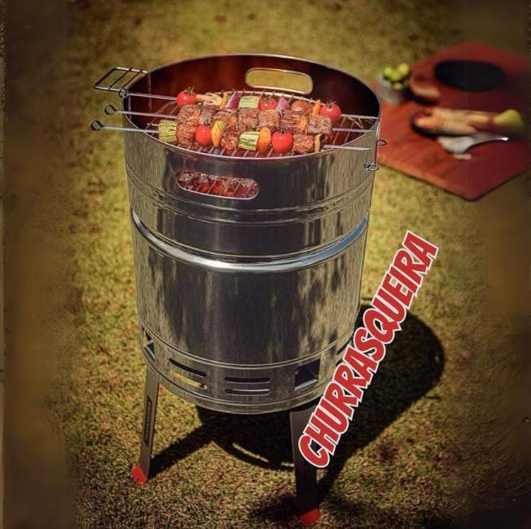 Tramontina Tcp-400 Móvel Churrasqueira A Carvão Tcp 400 Aço Inox Tramontina Tcp-400 Móvel Churrasqueira A Carvão Tcp 400 Aço Inox
