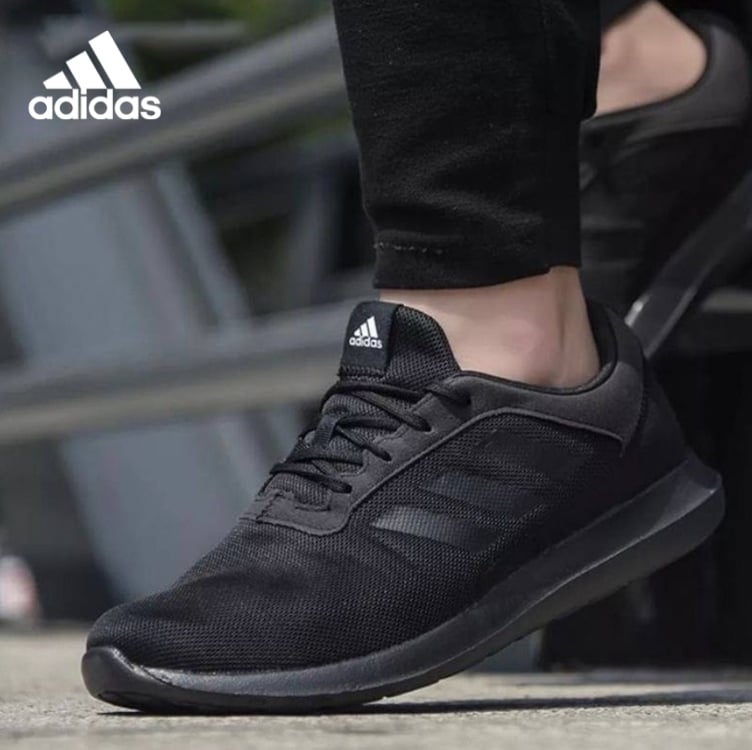Tênis Adidas Coreracer Masculino - Preto+Chumbo Tênis Adidas Coreracer Masculino - Preto+Chumbo