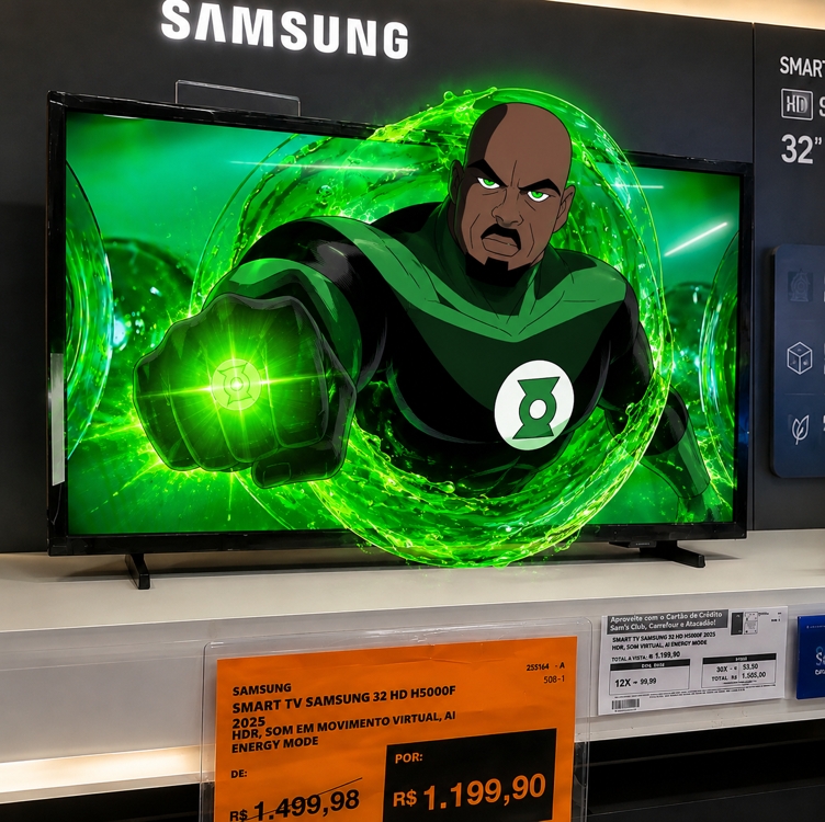 Smart Tv Samsung 32'' Hd Tizen Hdr Wi-fi Hdmi Monitor Bivolt Preta Preto