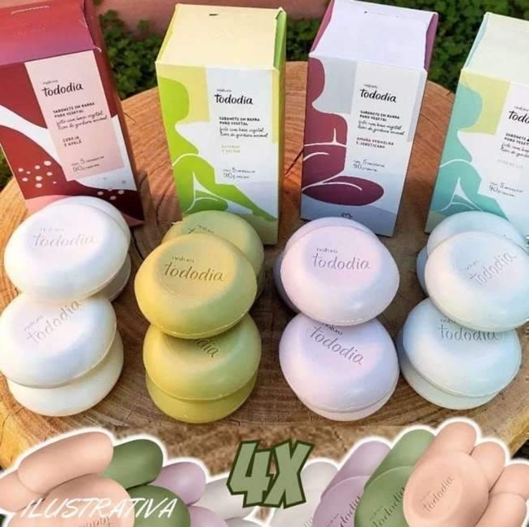 Kit Natura Tododia Sabonetes em Barra Puro Vegetal Kit Natura Tododia Sabonetes em Barra Puro Vegetal