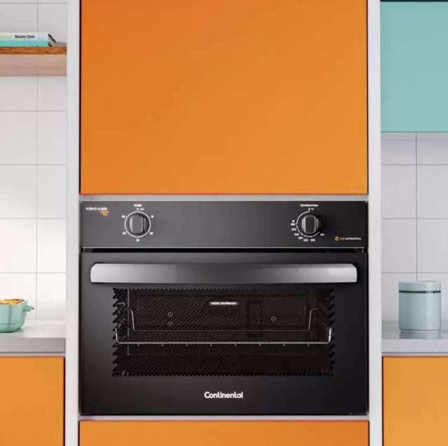 Forno de Embutir a Gás Continental 50L com TOPLimpaFácil (OC4GM) Forno de Embutir a Gás Continental 50L com TOPLimpaFácil (OC4GM)