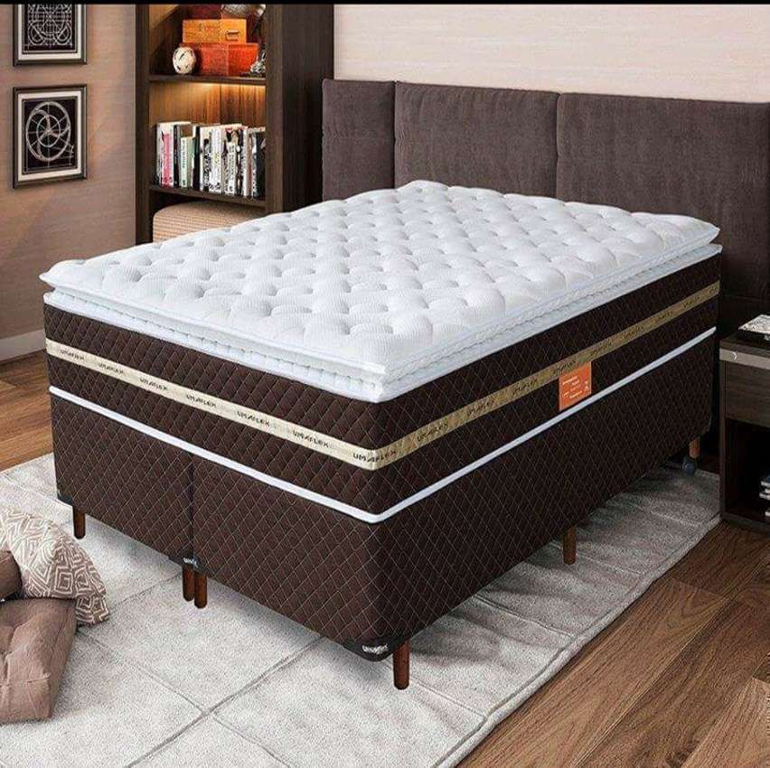 Cama Box Casal (Box + Colchão) Umaflex Mola - 75cm de Altura Prada Cama Box Casal (Box + Colchão) Umaflex Mola - 75cm de Altura Prada