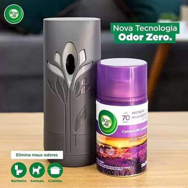 Air Wick Aromatizador De Ambiente Bom Ar Automático Aerossol Freshmatic Campos De Lavanda Aparelho + Refil 250Ml- Embalagem Variável Air Wick Aromatizador De Ambiente Bom Ar Automático Aerossol Freshmatic Campos De Lavanda Aparelho + Refil 250Ml- Embalagem Variável