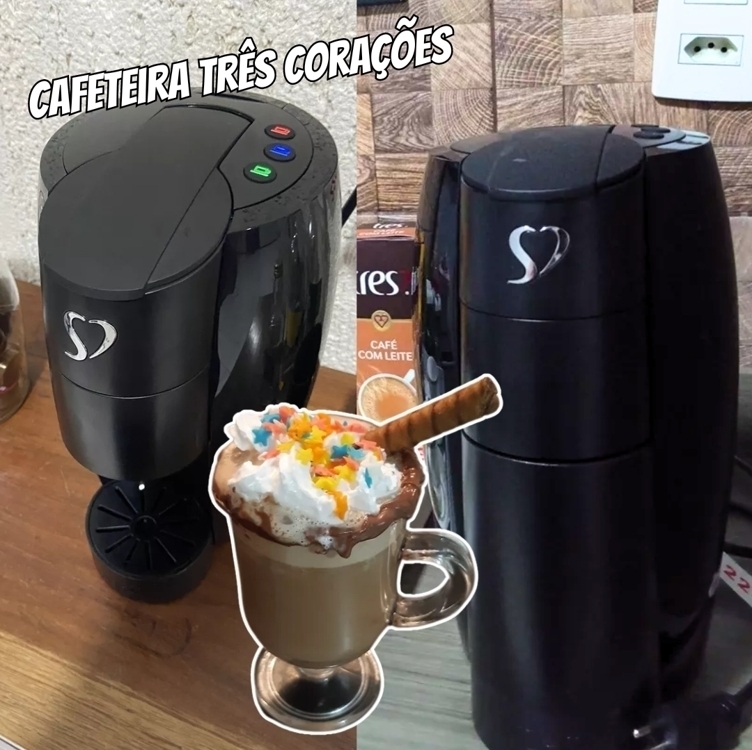 Cafeteira Três Corações Espresso Lov Preto Brilhante 220v Cafeteira Três Corações Espresso Lov Preto Brilhante 220v