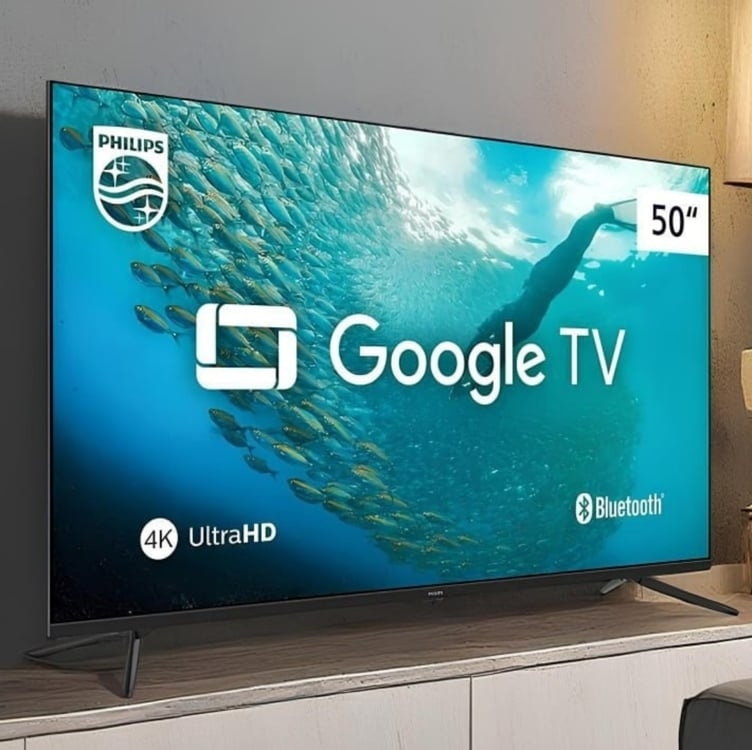 Smart TV LCD LED 50" Philips 50PUG7019/78 4K UHD - Quad Core, com Wi-Fi, Bluetooth, 3 HDMI, 2 USB Smart TV LCD LED 50" Philips 50PUG7019/78 4K UHD - Quad Core, com Wi-Fi, Bluetooth, 3 HDMI, 2 USB