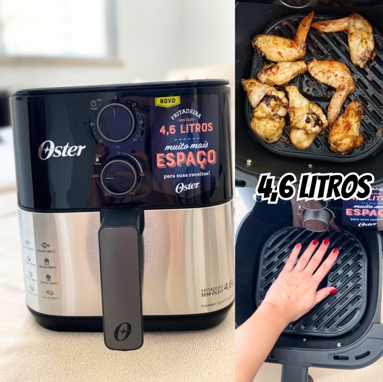 Oster OFRT520 - Fritadeira Sem Óleo, 220V Oster OFRT520 - Fritadeira Sem Óleo, 220V