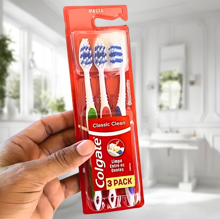 Colgate Escova Dental Classic Clean 3Unid Promo Leve 3 Pague 2 Colgate Escova Dental Classic Clean 3Unid Promo Leve 3 Pague 2