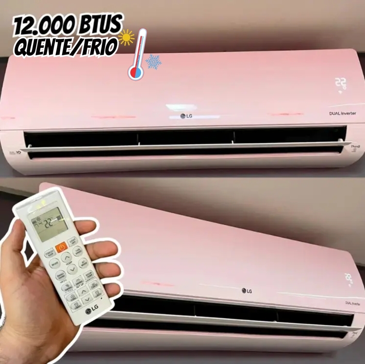 Ar Cond Split Hw Inverter LG Dual Voice 12000 Btus Q/f 220v Ar Cond Split Hw Inverter LG Dual Voice 12000 Btus Q/f 220v