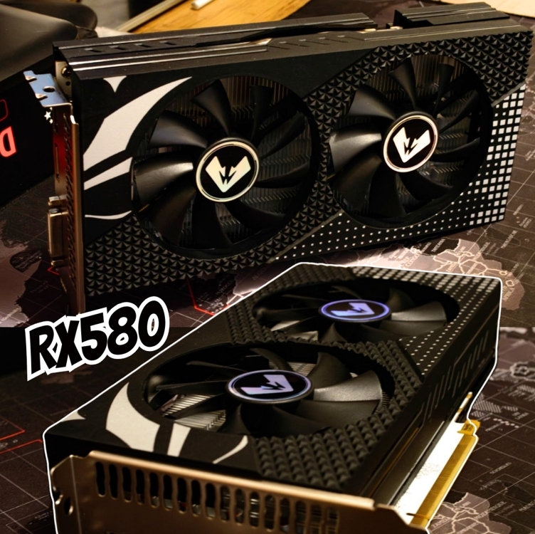 MOUGOL Placa de Vídeo AMD Radeon RX580 8GB 2048SP GDDR5 256 bits, placa de vídeo para jogos de PC com porta de exibição HDMI DVI PCI Express x 16 3.0 Placa gráfica para jogos com ventiladores duplos MOUGOL Placa de Vídeo AMD Radeon RX580 8GB 2048SP GDDR5 256 bits, placa de vídeo para jogos de PC com porta de exibição HDMI DVI PCI Express x 16 3.0 Placa gráfica para jogos com ventiladores duplos