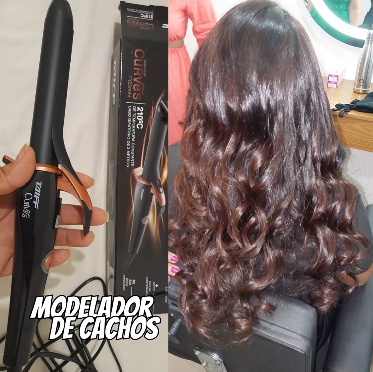 Modelador Curves Cerâmica Preto 1 Pol 25mm Bivolt Taiff Cor Preto Voltagem Bivolt Automatico Modelador Curves Cerâmica Preto 1 Pol 25mm Bivolt Taiff Cor Preto Voltagem Bivolt Automatico