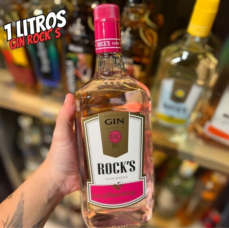 Gin Rocks Stramberry 995 Ml Rocks Sabor 1l Gin Rocks Stramberry 995 Ml Rocks Sabor 1l