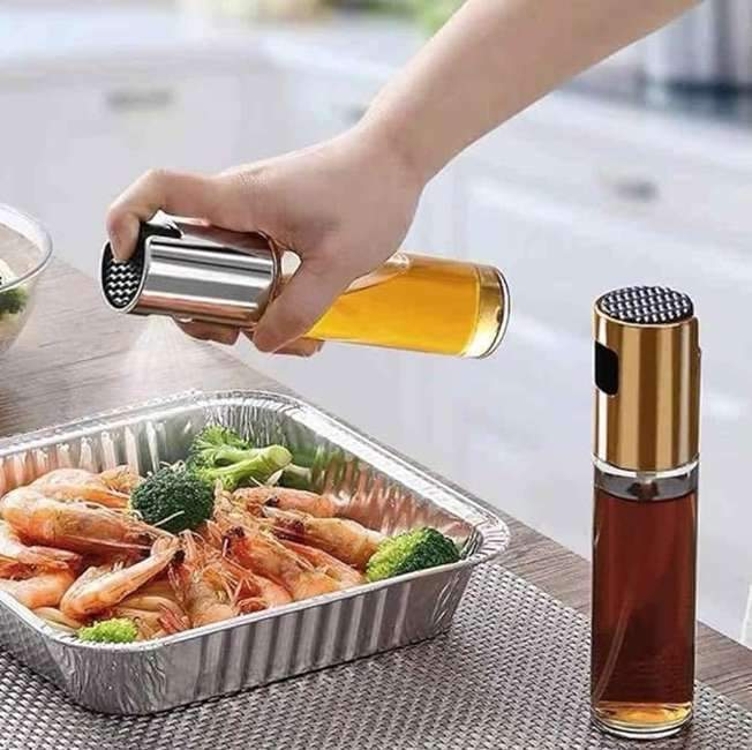 Spray Borrifador De Azeite Vinagre Oleo Shoyu Pulverizador de Vidro de 100ml Galheteiro Porta Tempero Culinário Cozinha Gourmet Multiuso Aço Inox - COZINHA SHOW Spray Borrifador De Azeite Vinagre Oleo Shoyu Pulverizador de Vidro de 100ml Galheteiro Porta Tempero Culinário Cozinha Gourmet Multiuso Aço Inox - COZINHA SHOW