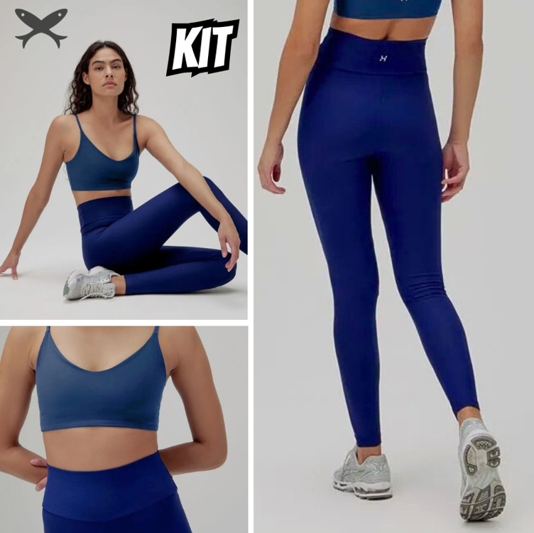 Kit Top E Legging Esportivo Proteção Uv Hering Sports Kit Top E Legging Esportivo Proteção Uv Hering Sports