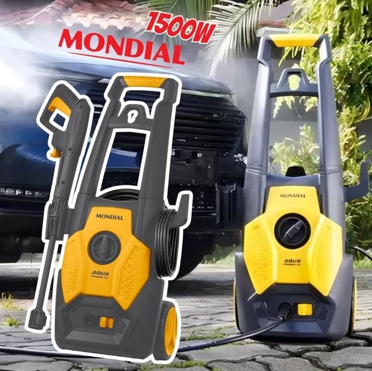 Lavadora de Alta Pressão Mondial 1800 PSI 1500W - Aqua Power II LAP-02-GY Lavadora de Alta Pressão Mondial 1800 PSI 1500W - Aqua Power II LAP-02-GY