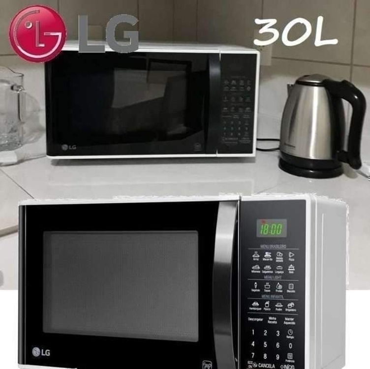 Micro-ondas Solo 30 Litros Ms3091bc Branco LG 110v Micro-ondas Solo 30 Litros Ms3091bc Branco LG 110v