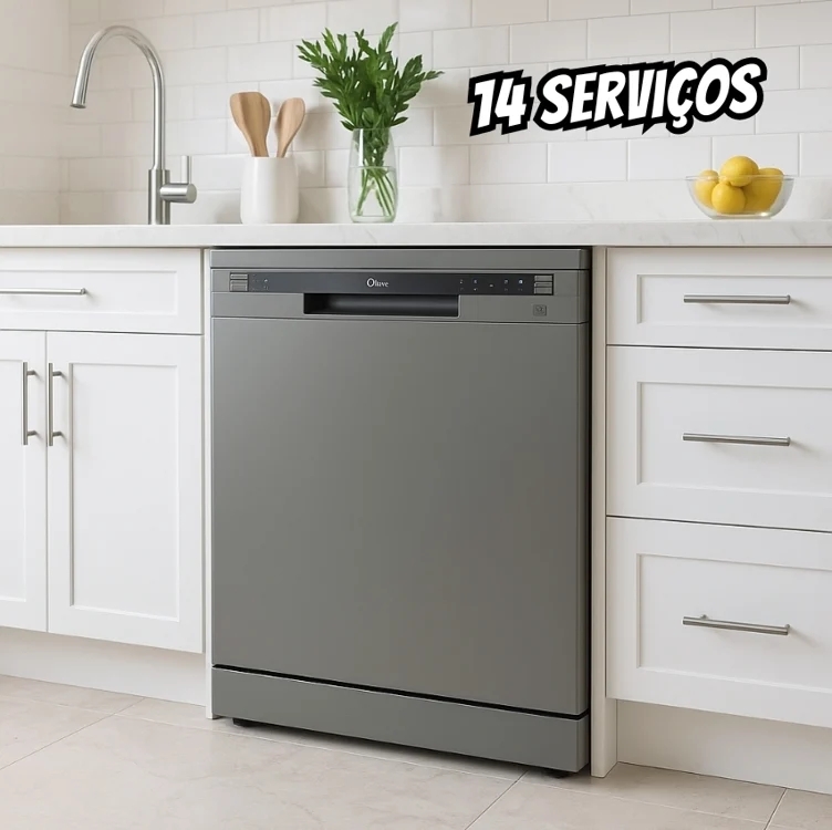 Midea Lava-loucas 14 Servicos dwa14s1 Cinza 127v Midea Lava-loucas 14 Servicos dwa14s1 Cinza 127v