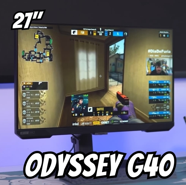 Monitor Gamer Samsung Odyssey G40 27" FHD, Tela Plana, 240Hz, 1ms, HDMI, FreeSync Premium, G-Sync Monitor Gamer Samsung Odyssey G40 27" FHD, Tela Plana, 240Hz, 1ms, HDMI, FreeSync Premium, G-Sync