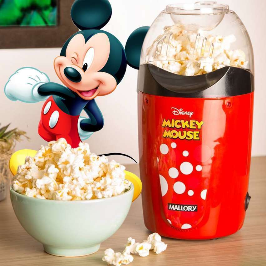 Pipoqueira Elétrica Mallory Disney Mickey -Pipocas sequinhas, livres de Óleo- 220V Pipoqueira Elétrica Mallory Disney Mickey -Pipocas sequinhas, livres de Óleo- 220V