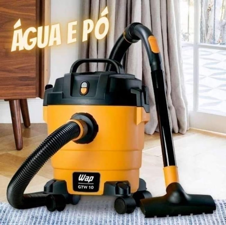 Aspirador De Pó e Água Wap Gtw 10 Compacto 1400w 10 Litros Amarelo/Preto 127V Aspirador De Pó e Água Wap Gtw 10 Compacto 1400w 10 Litros Amarelo/Preto 127V