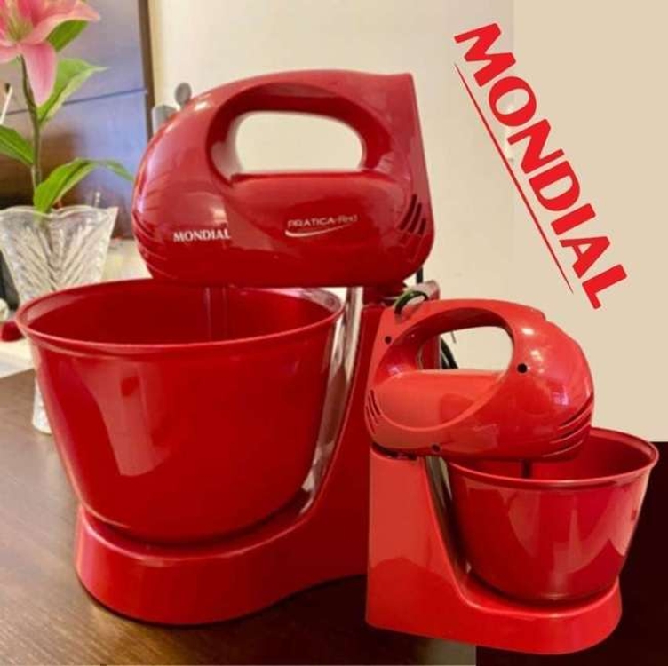 Batedeira Power Prática, Mondial, Vermelho, 400w, 220v - B-44-r Batedeira Power Prática, Mondial, Vermelho, 400w, 220v - B-44-r