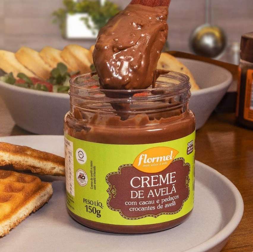 Creme de Avelã Crocante Zero Flormel 150g Creme de Avelã Crocante Zero Flormel 150g