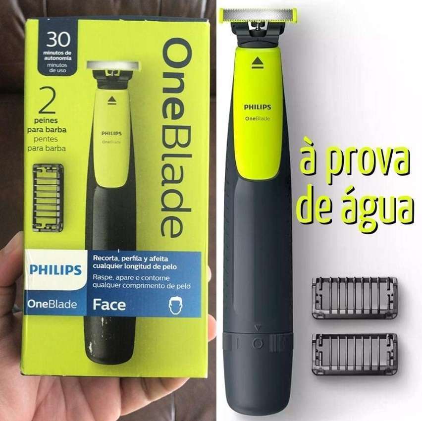 Barbeador Elétrico Philips OneBlade QP2510/15 - Seco e Molhado 1 Velocidade Barbeador Elétrico Philips OneBlade QP2510/15 - Seco e Molhado 1 Velocidade
