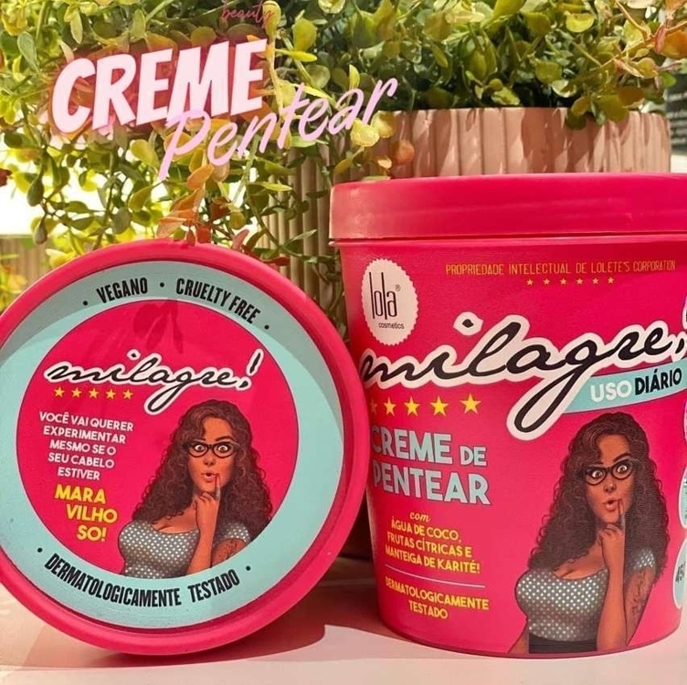 Lola Cosmetics Milagre Creme Pentear 450g Lola Cosmetics Milagre Creme Pentear 450g